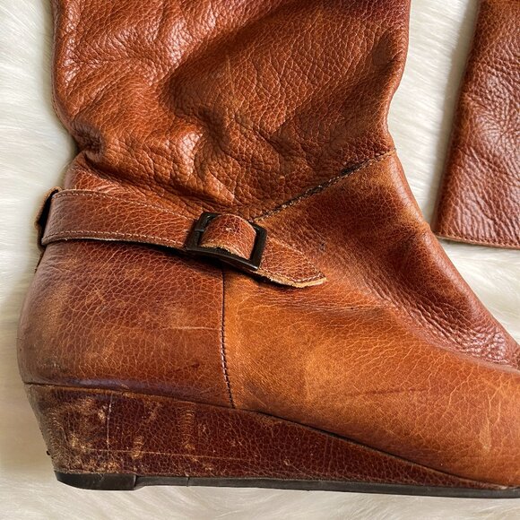 Aldo Wedge Boots Ankle and Calf Adjustments Size 8 - Picture 7 of 8